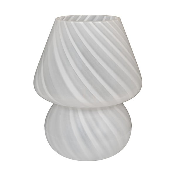 Valge LED lauavalgusti klaasvarjuga (kõrgus 19,5 cm) Alton – House Nordic