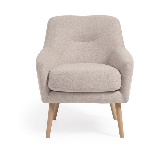 Beež tugitool Candela - Kave Home