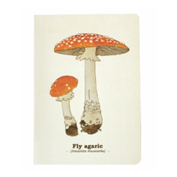 Zápisník Gift Republic Toadstool Mushroom, vel. A5