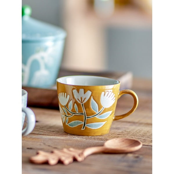 Ookerkollane kivikeraamikast kruus 255 ml Tangier - Bloomingville-image-1