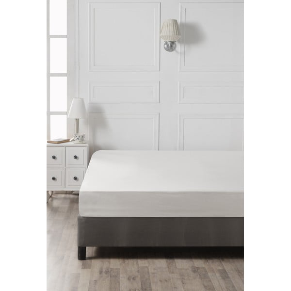 Valge veniv puuvillane lina 160x200 cm - Mijolnir-image-2