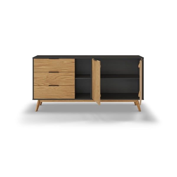 Must/füüsiline madal männi kapp 165x80 cm Lavis - Marckeric-image-4