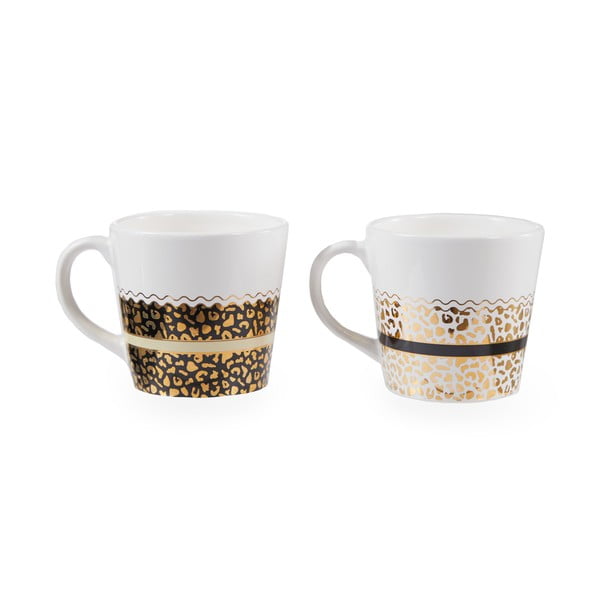 Valge-kuldsed kivikeraamikast kruusid 2tk, 300 ml London - Premier Housewares-image-2