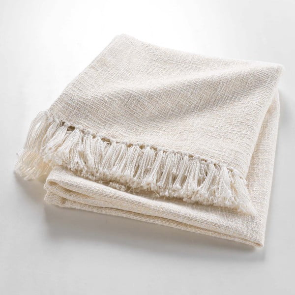 Kreem puuvillaseguga tekk 125x150 cm Ziggy - douceur d'intérieur