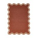 Käsitsi kootud vaip terrakota värvi villasegust 160x230 cm Rivo Wool - Flair Rugs