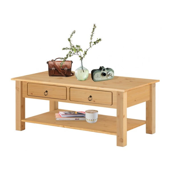 Looduslik kohvilaud männipuidust Inda Inga - Støraa-image-1