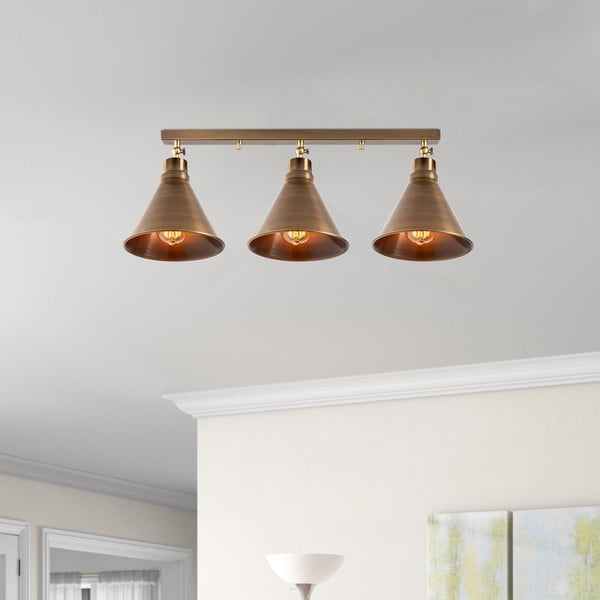 Pronksivärvi laevalgusti metallist varjuga ø 20 cm Berceste - Opviq lights-image-1