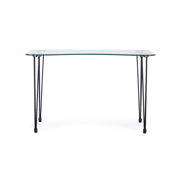 Töölaud klaasist pealispinnaga 60x120 cm Rondo - Bizzotto-image-3