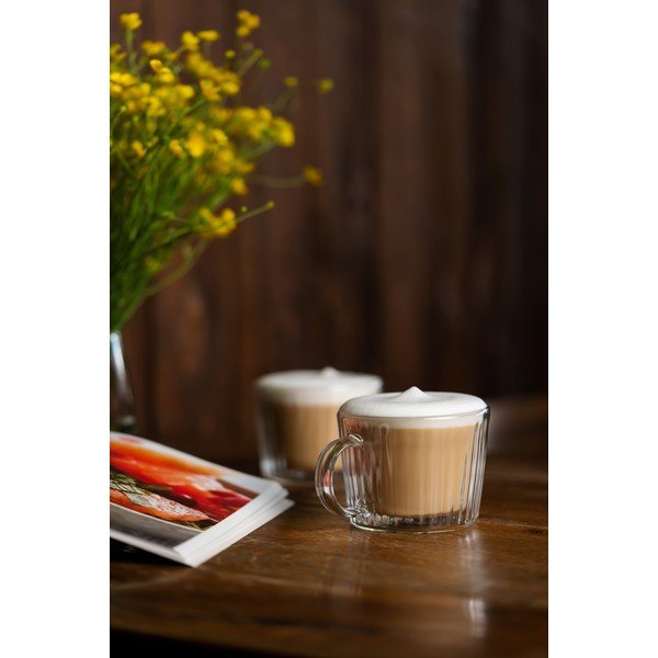 2 klaasist cappuccino tassi komplektis (250 ml) Livio Duo - Vialli Design-image-1