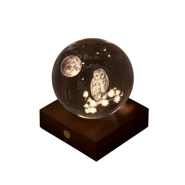 Kaasaskantav USB-valguskaunistus ø 8 cm Amber - Gingko-image-2