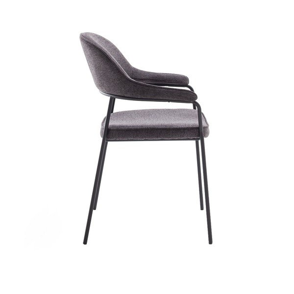 Tumehall söögitool käetugedega Kindersley - Unique Furniture-image-2