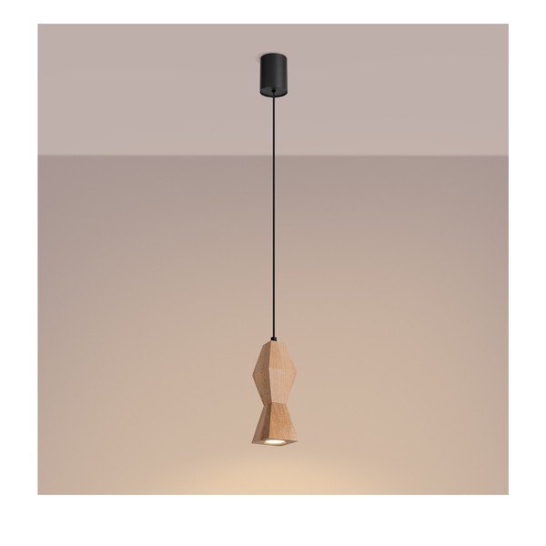 Naturaalsest pöögipuust ripplamp, läbimõõduga 8 cm Cubo - Sollux-image-4
