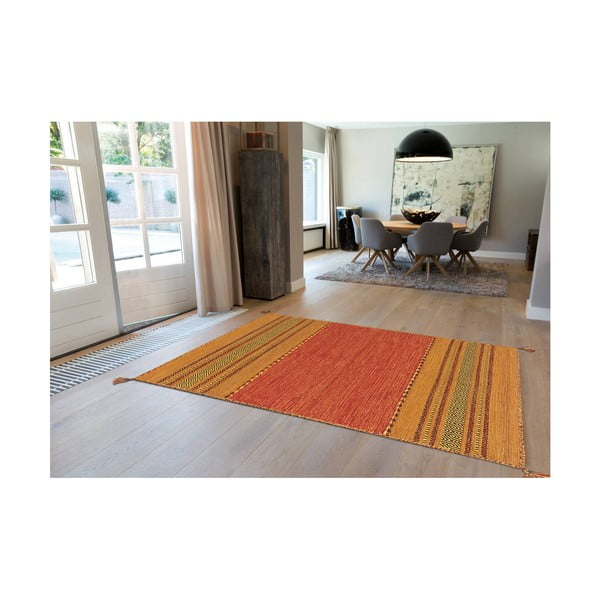 Ručně vyráběný bavlněný koberec Arte Espina Navarro 2918 Terra, 170 x 230 cm