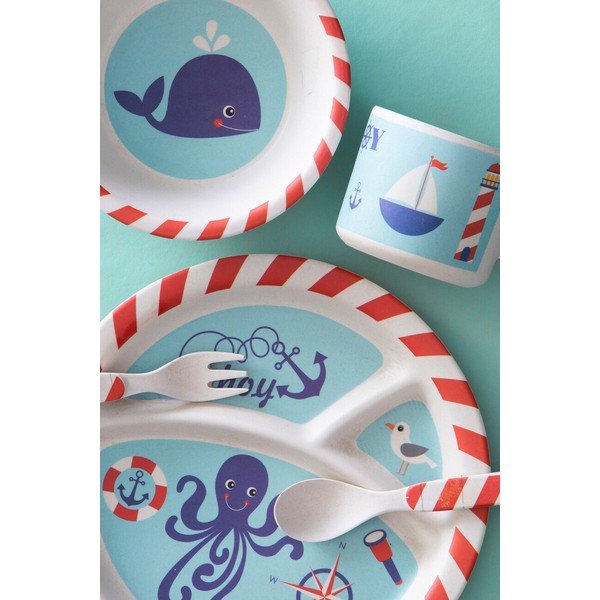 Bambusest laste õhtusöögikomplekt 5 osa Eden - Premier Housewares-image-2