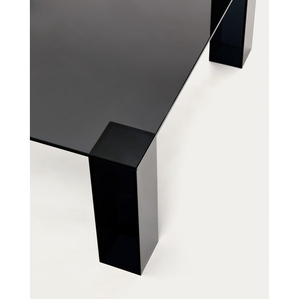 Tumehall klaasist diivanilaud 85x85 cm Adularia - Kave Home-image-4