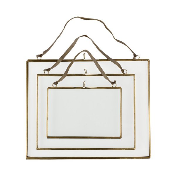 Kuldne metallist seinaraam 15x10 cm - Rex London-image-3