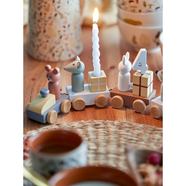 Dekoratiivne sünnipäevarong küünalde jaoks B-Day Train - Bloomingville-image-1