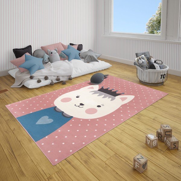 Laste roosa vaip Adventures , 160 x 220 cm Kitty Bonny - Hanse Home-image-1