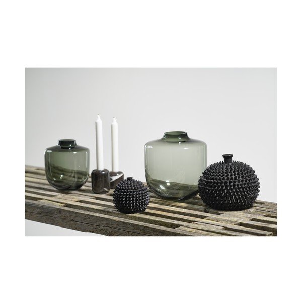 Hall klaasist vaas (kõrgus 21 cm) Daun - Villa Collection-image-4