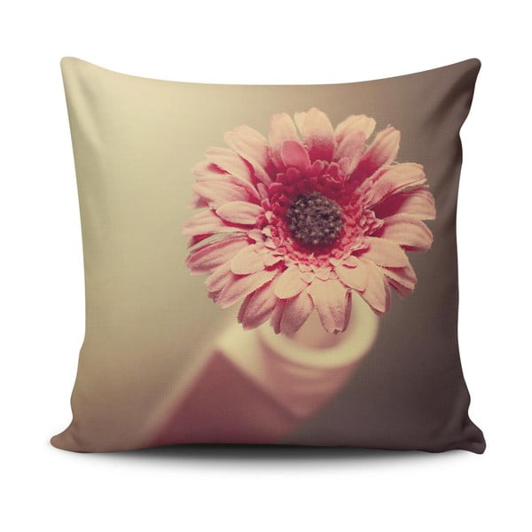 Povlak na polštář s příměsí bavlny Cushion Love Rose, 45 x 45 cm