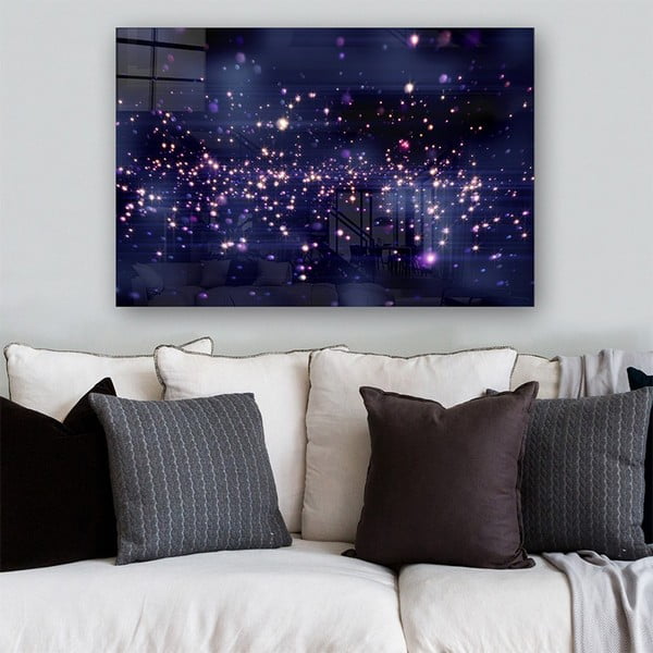Klaasist maal 70x50 cm Glitter - Wallity-image-1