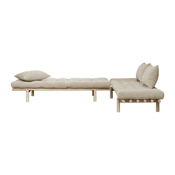 Beež linane diivan 200 cm Pace - Karup Design-image-4