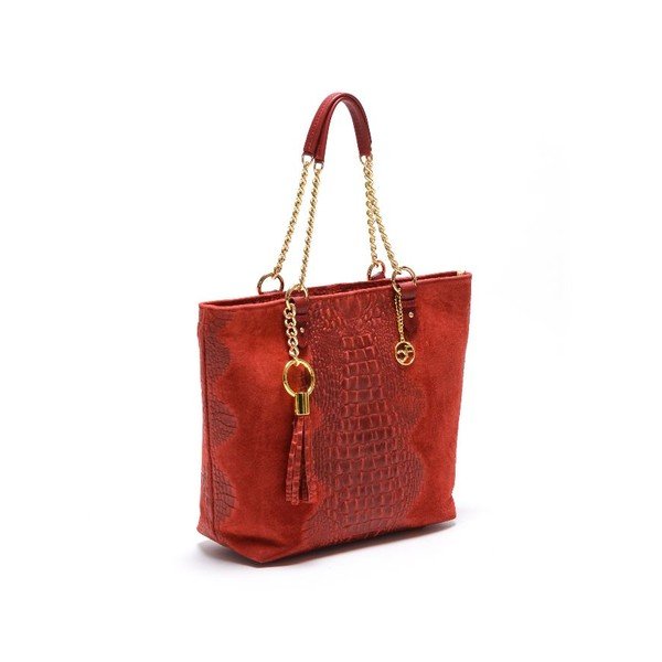 Kožená kabelka Carla Ferreri 863 Rosso-image-2