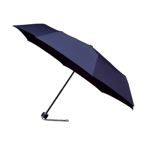 Větruodolný modrý skládací deštník Ambiance Mini-Max, ⌀ 100 cm