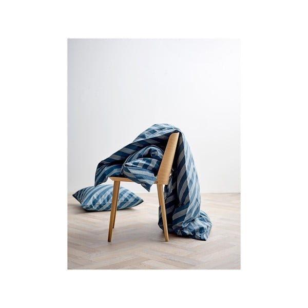 Tumesinine orgaaniline puuvillane voodipesu Södahl , 140 x 200 Diagonal - Södahl-image-1