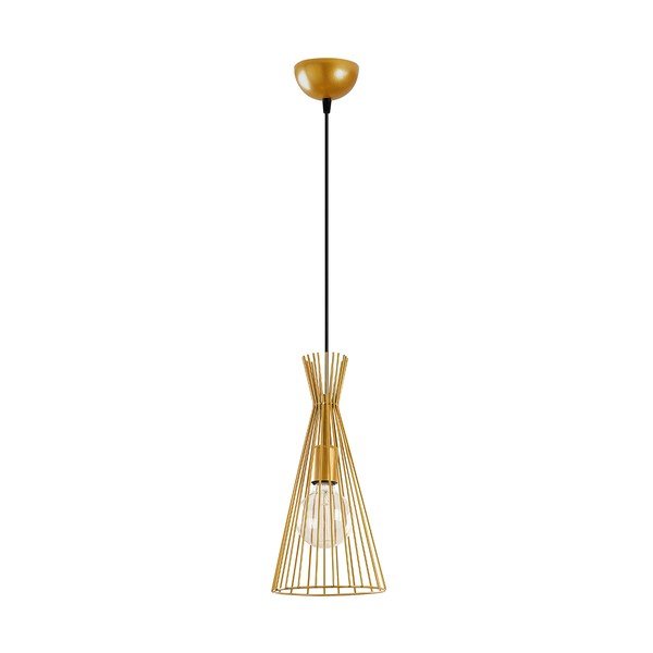 Kuldne rippvalgusti metallist varjuga ø 20 cm Mezopotamya - Opviq lights-image-3
