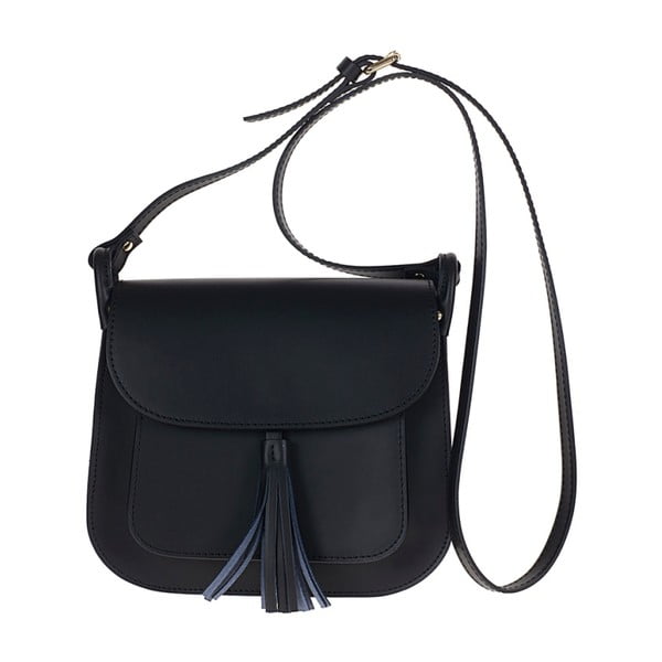 Černá kožená kabelka Giulia Bags Bessie