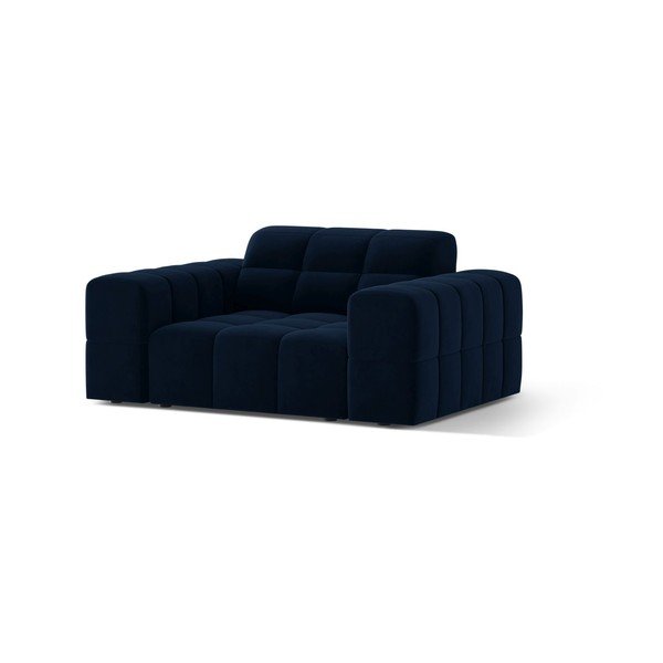 Tumesinine sametist tugitool Chicago - Cosmopolitan Design-image-1