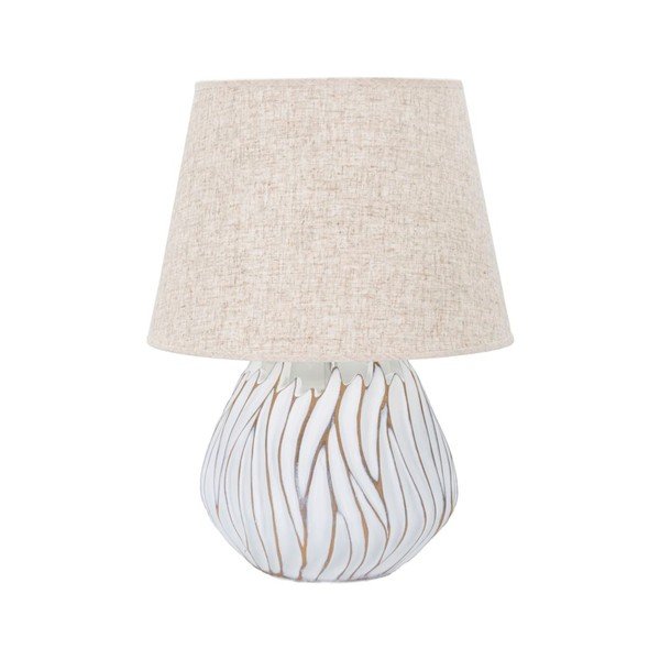 Beež laualamp tekstiilist varjuga (kõrgus 48 cm) Honduras - Mauro Ferretti