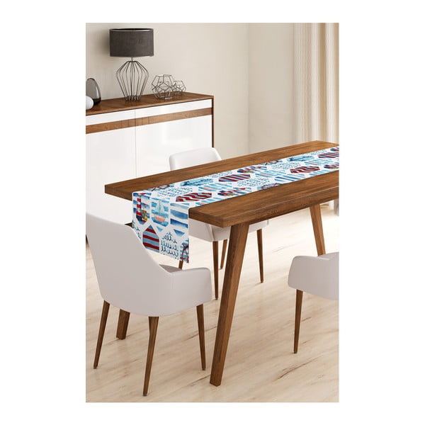 Běhoun na stůl z mikrovlákna Minimalist Cushion Covers Navy Life, 45 x 145 cm