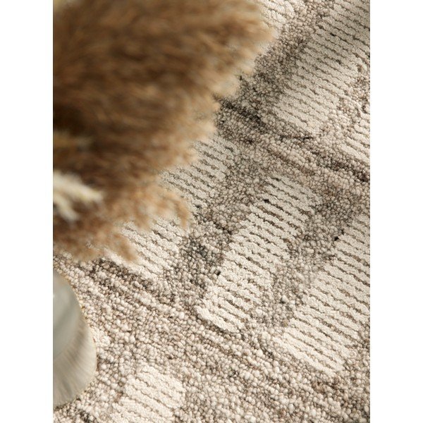 Kreemikas käsitsi kootud villane vaip 160x230 cm Boho 1.0 Linara - Vikosa-image-3