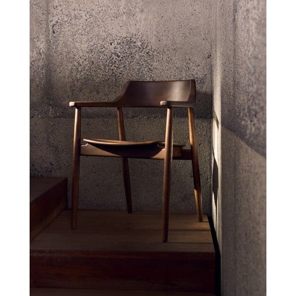 Pruunist tammepuidust söögitool Fondes - Kave Home-image-1