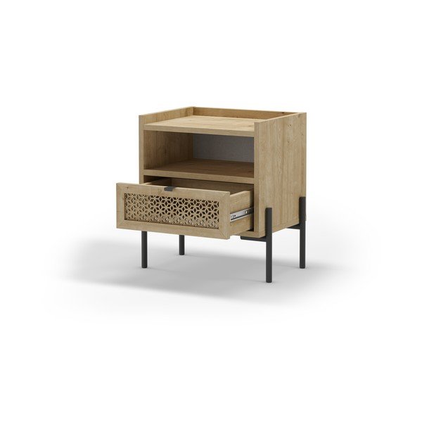 Tammedekooriga öökapp koos  riiulitega Inca - Marckeric-image-2