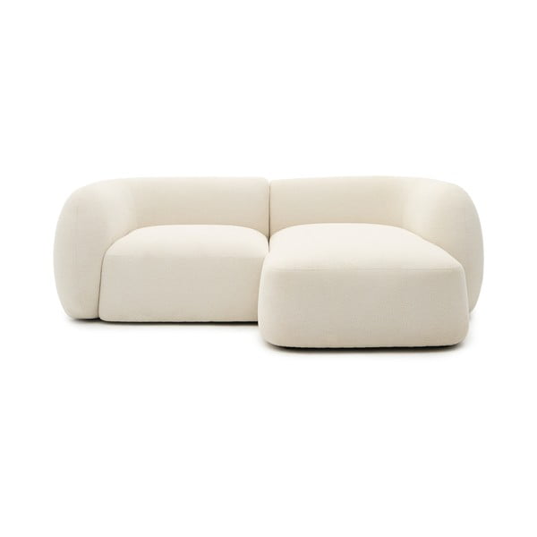 Kreem šenillist nurgadiivan (parem nurk) Martina - Kave Home