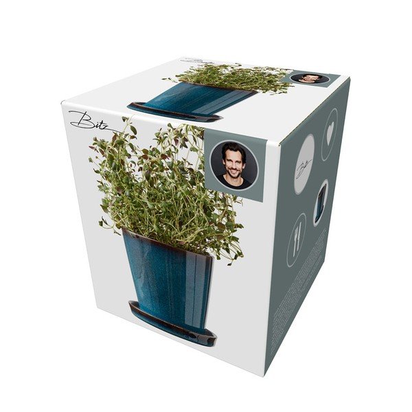 Kiviplaat lillepoti kate  ø 10 cm Dark Blue/Black – Bitz-image-3