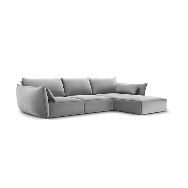 Helehall sametist nurgadiivan (parem nurk) Vanda - Mazzini Sofas-image-2