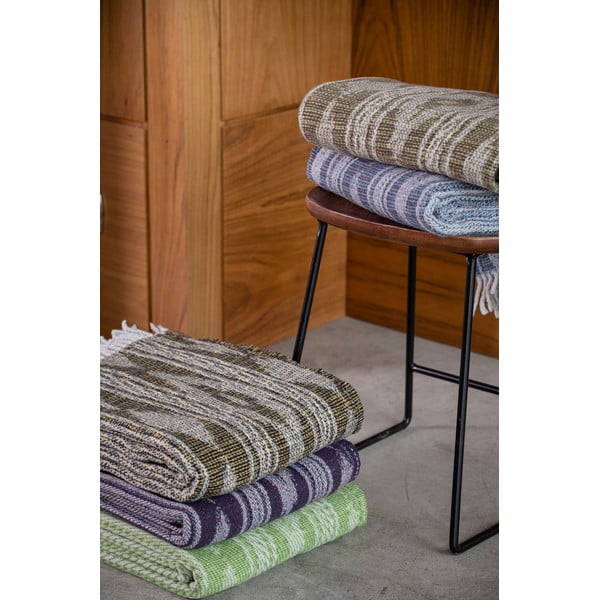 Sinine ruuduline puuvillane kangas , 140 x 180 cm Zanzibar - Euromant-image-3