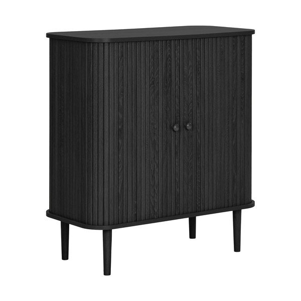Mustast männist kummut 80x87x40 cm Nikko - House Nordic-image-4