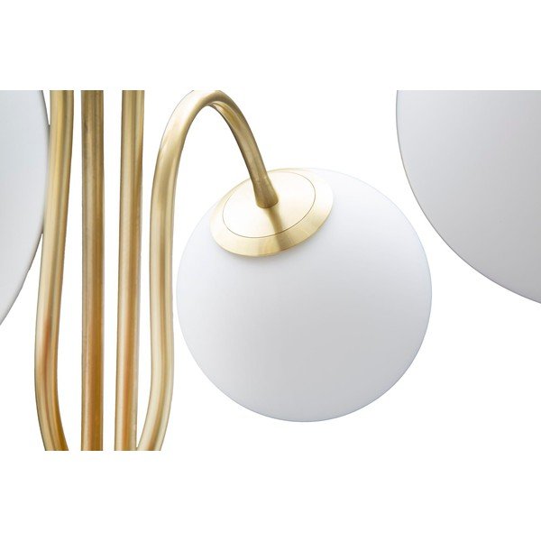 Valge/kuldne põrandalamp klaasist varjuga (kõrgus 176 cm) Glamy – Mauro Ferretti-image-2