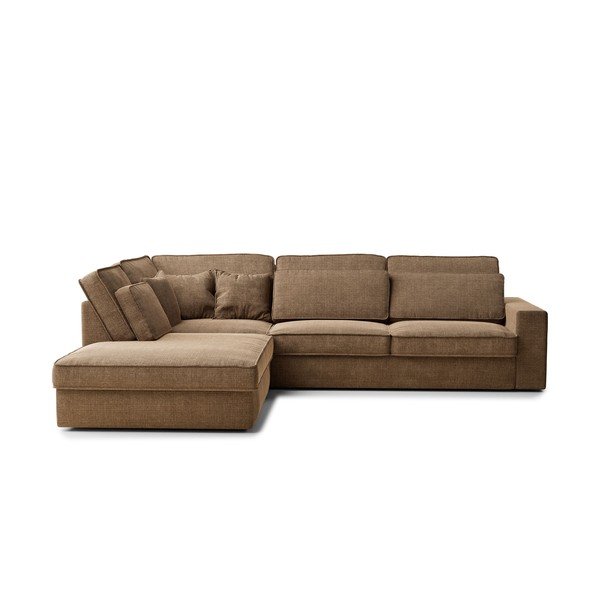 Helepruun šenill-nurgadiivan (vasak nurk/L-kujuline) Kirou - Maison de Rêve