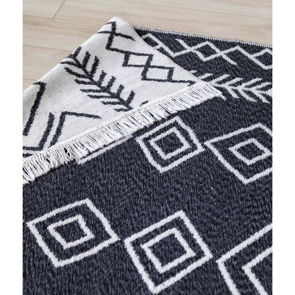 Valge ja must puuvillane vaip , 60 x 100 cm Duo - Oyo home-image-3