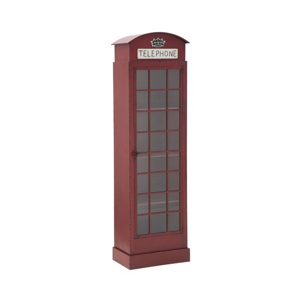Punane raudne vitriin Londoni telefonikabiin, kõrgus 180 cm - Mauro Ferretti-image-1