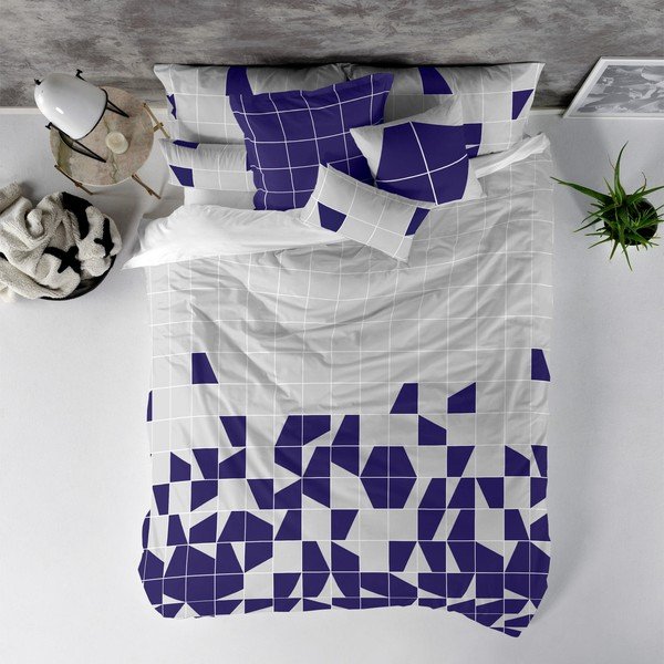 Bavlněný povlak na peřinu Blanc Structure, 200 x 200 cm-image-1