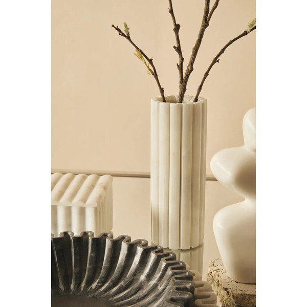 Valge marmorvaas (kõrgus 20 cm) Savio - Premier Housewares-image-3