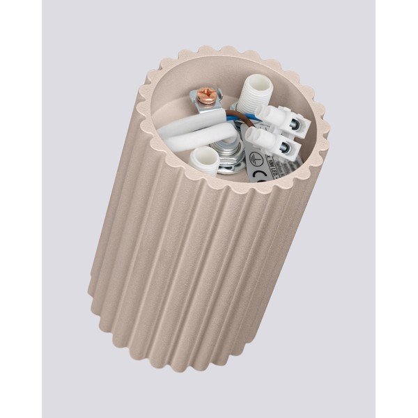 Hallikaspruun metallist kohtvalgusti ø 6,5 cm Gleam - Sollux-image-4