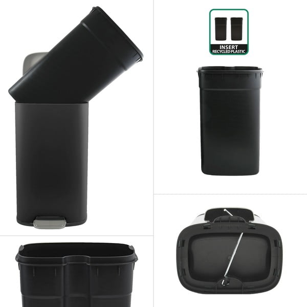 Matt must terasest prügikast 50 l Akira - Spirella-image-2